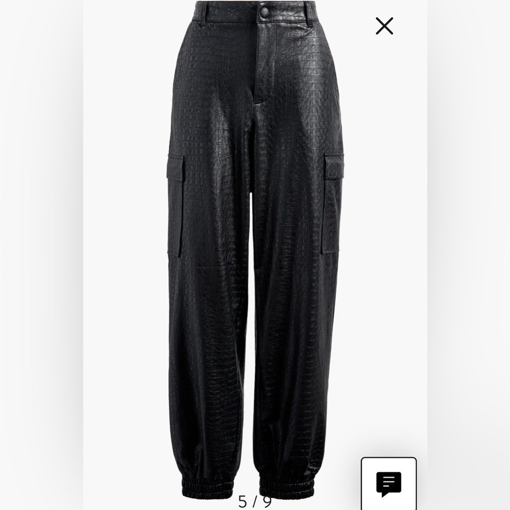 Naked Wardrobe faux leather her joggers❤️‍🔥 NWT - Picture 2 of 5